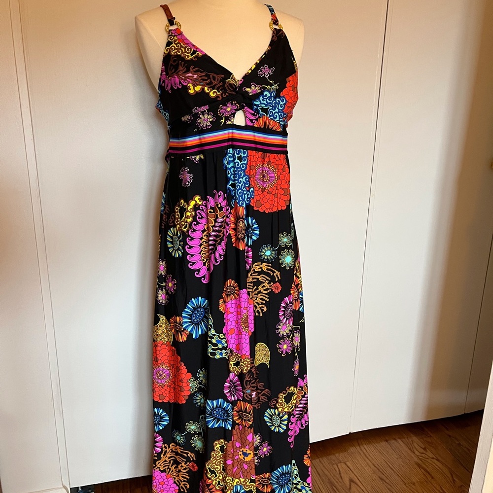 Trina Turk Electric Bloom Maxi Dress XL